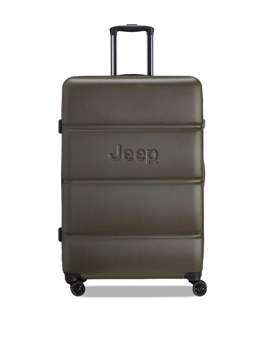 carpisa textured hard-sided large trolley suitcase