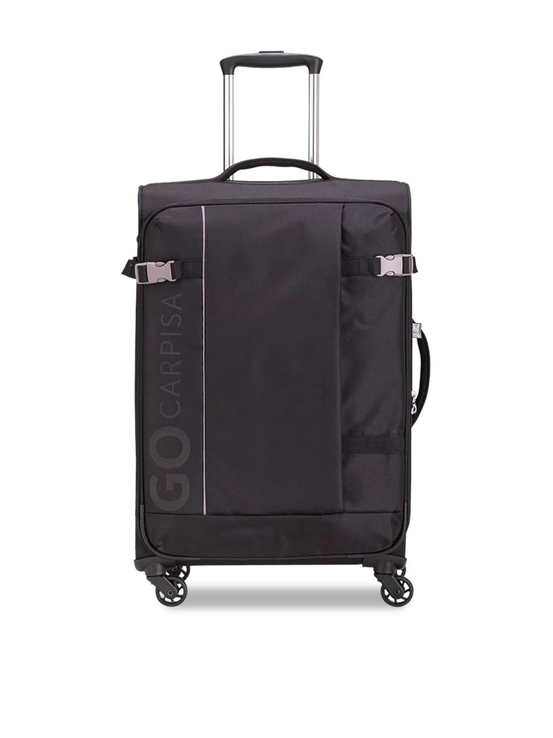 carpisa textured soft-sided medium trolley suitcase