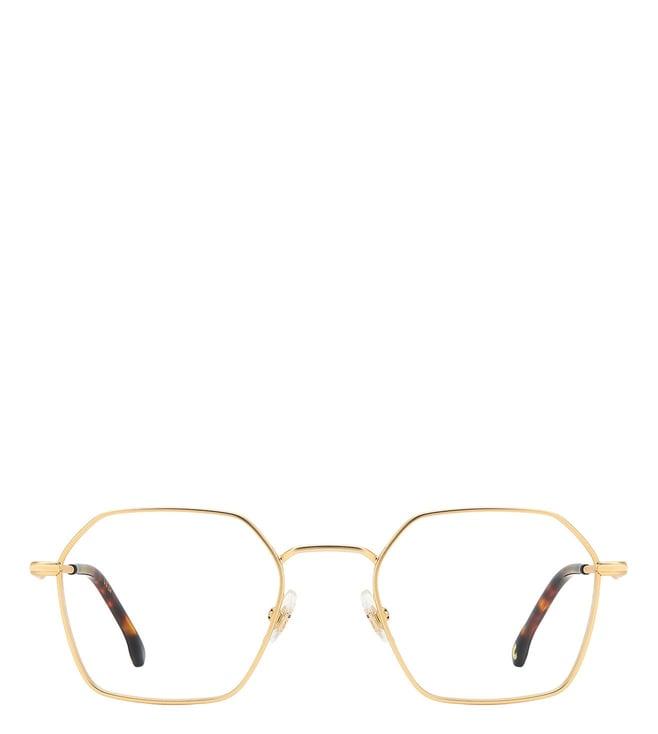 carrera 108126aoz5021 gold geometric eye frames for men