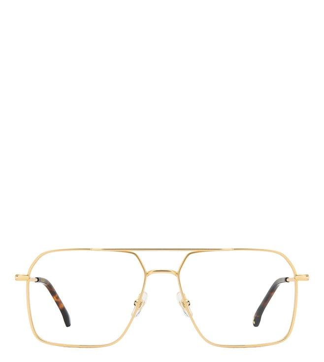 carrera 108129aoz5716 gold aviator eye frames for men