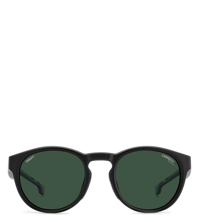 carrera 20542600351uc green uv protected round sunglasses for men