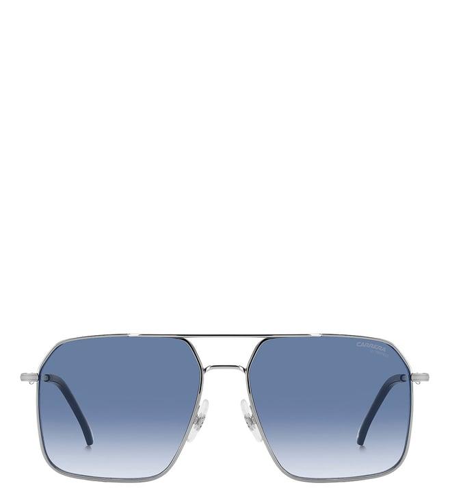 carrera 2067636lb5908 blue uv protected aviator sunglasses for men