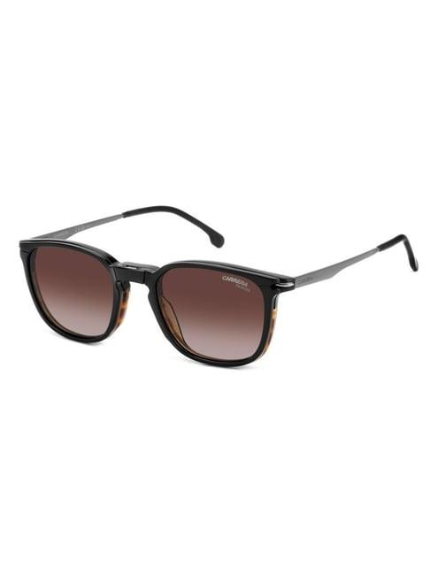 carrera brown rectangular uv protection sunglasses for men