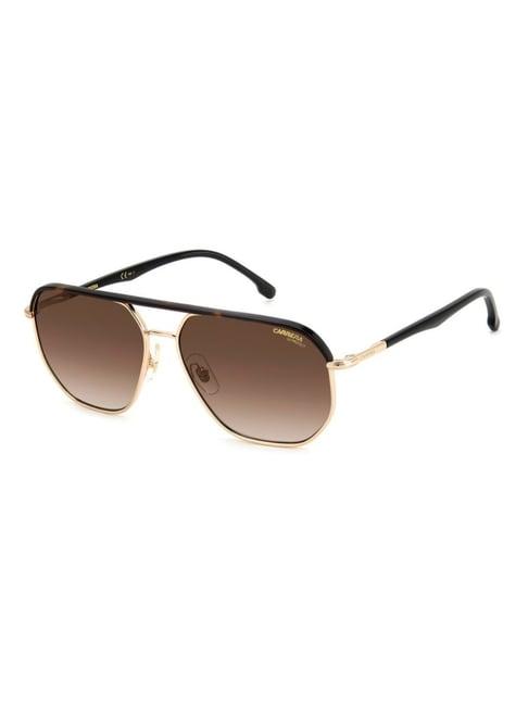 carrera brown square uv protection sunglasses for men