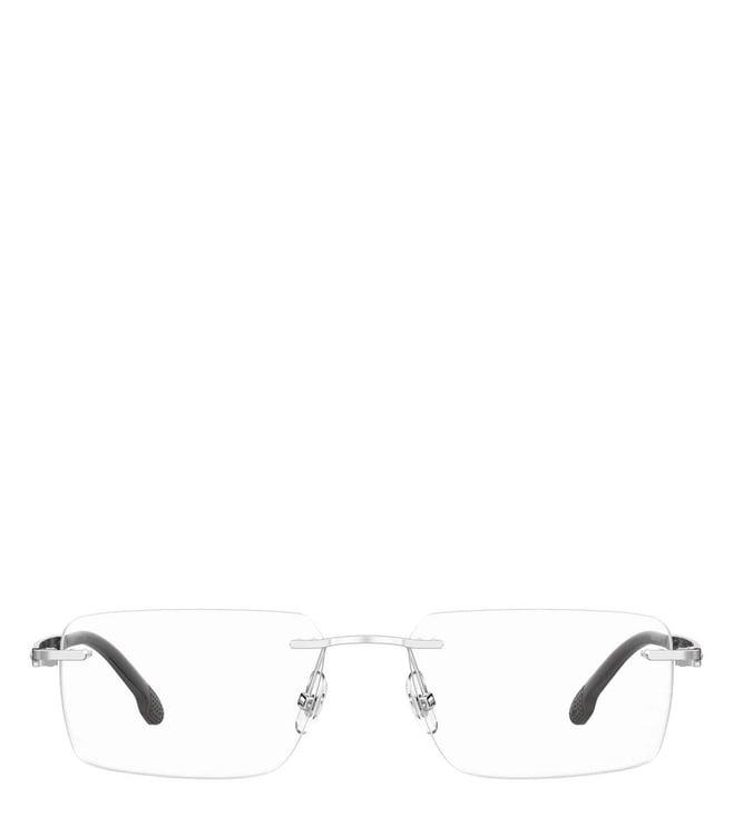 carrera ira232sl55 silver rectangular eyewear frames for men
