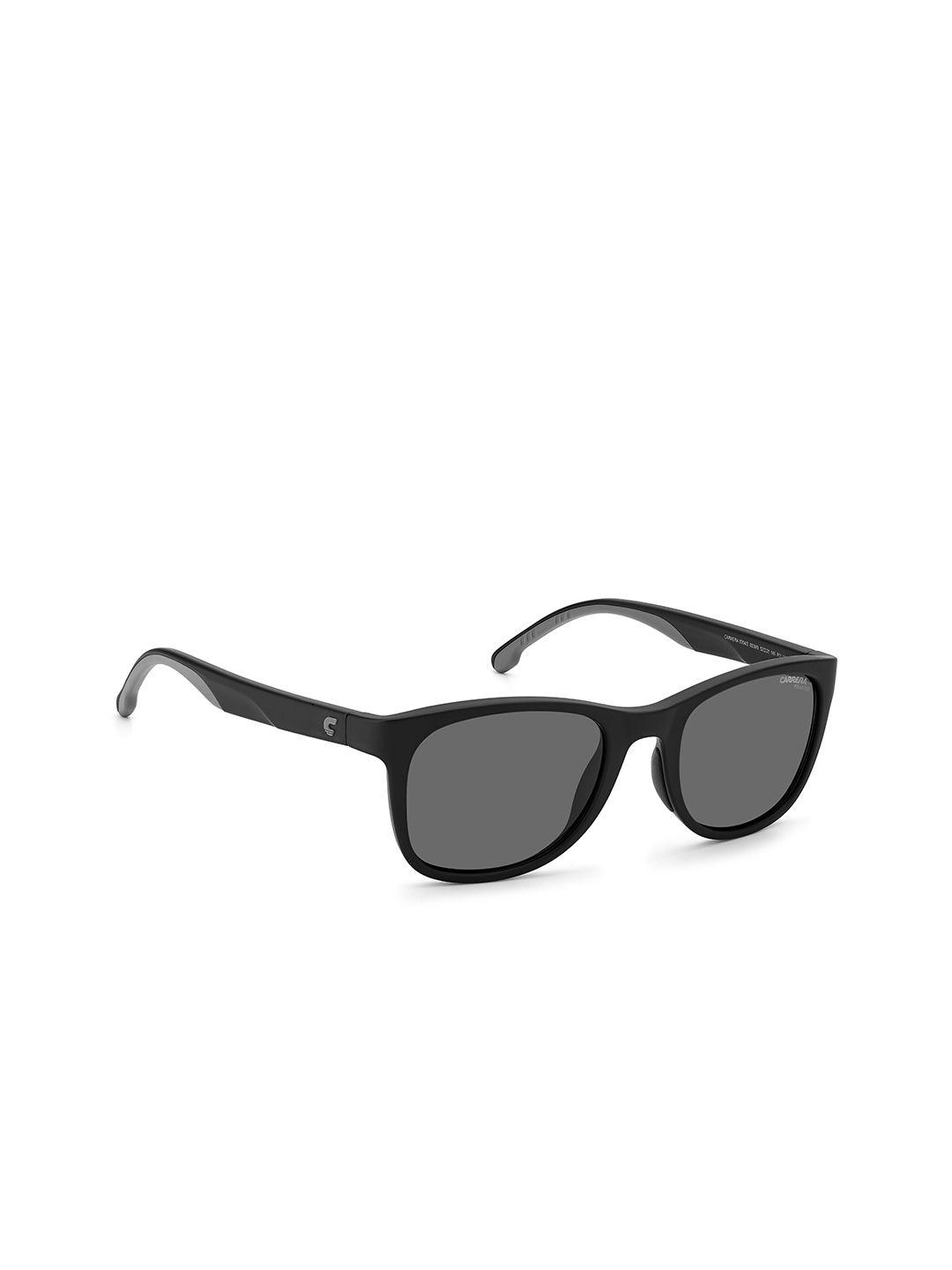 carrera men grey lens & black wayfarer sunglasses 20486700352m9