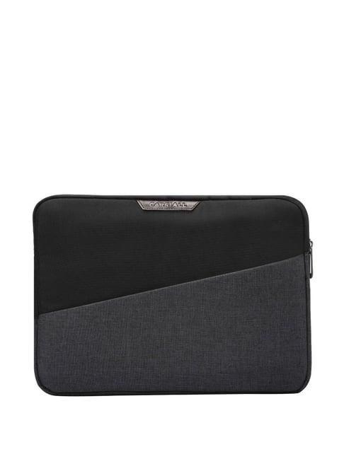 carriall ascent black solid large laptop sleeve