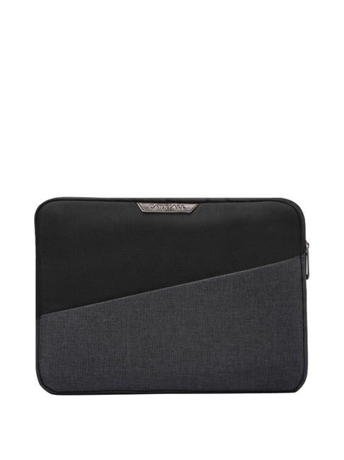 carriall ascent black solid medium laptop sleeve