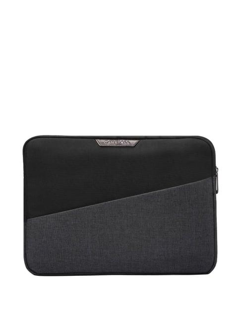 carriall ascent black solid small laptop sleeve