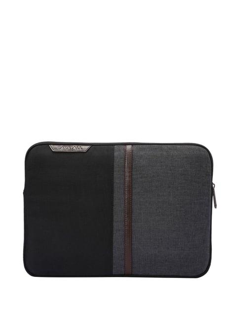 carriall suave black solid large laptop sleeve