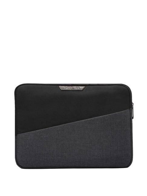 carriall ascent black solid large laptop sleeve