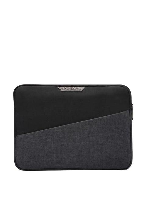 carriall ascent black solid medium laptop sleeve