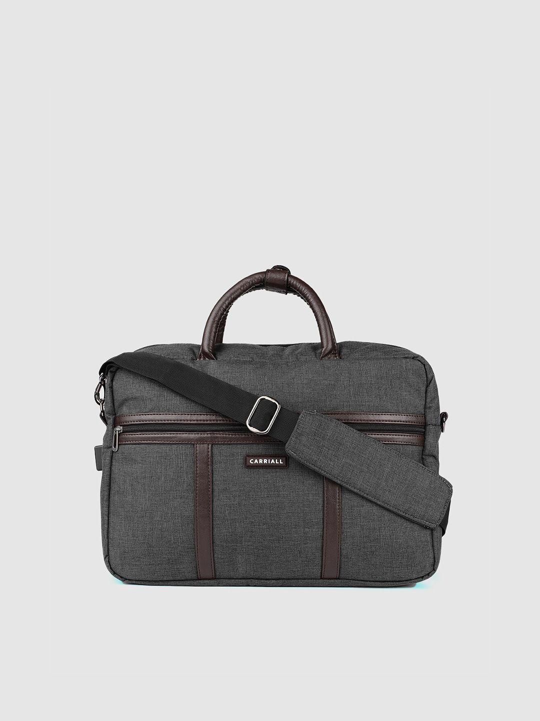 carriall unisex grey messenger bag