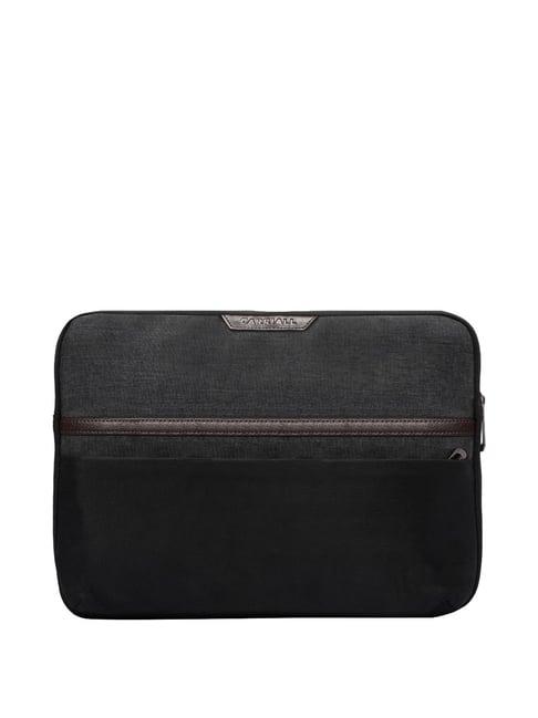 carriall urbane black solid small laptop sleeve
