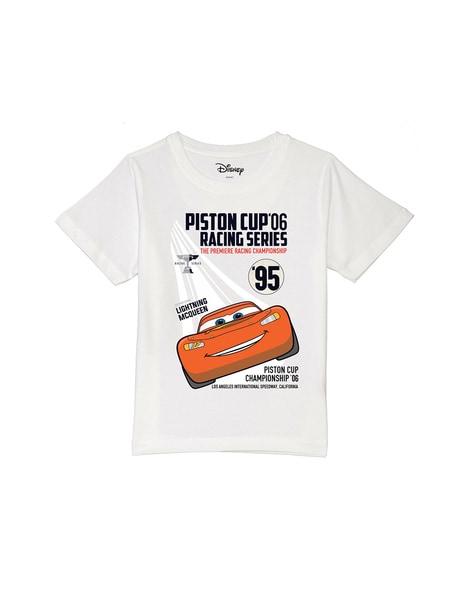 cars print crew-neck t-shirt