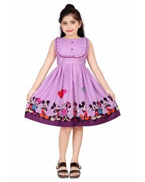 cartoon fit and flare dress