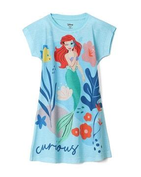 cartoon print a-line dress