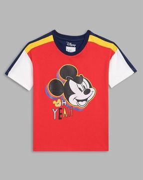 cartoon print crew-neck t-shirt