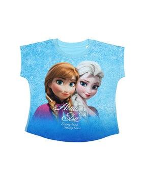 cartoon print regular top