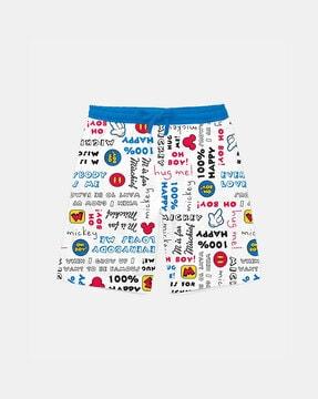 cartoon print shorts