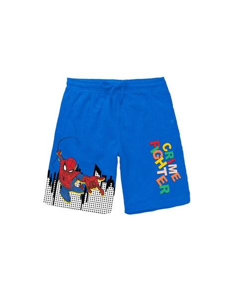 cartoon print slim fit shorts