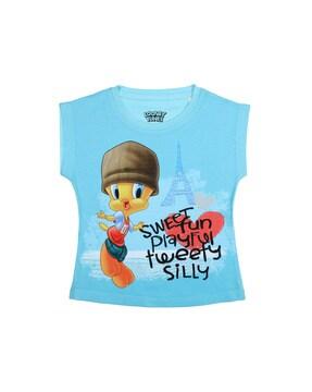 cartoon print tweetie pie top