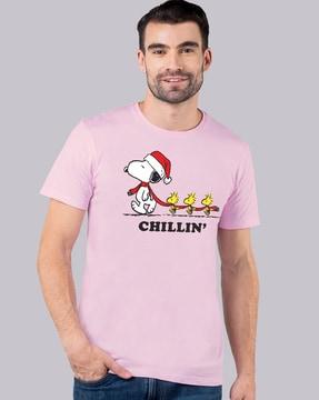 cartoon printed printed regular fit t-shirt