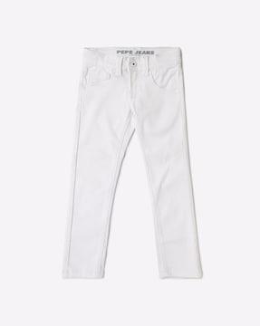 cashed mid-rise slim fit jeans