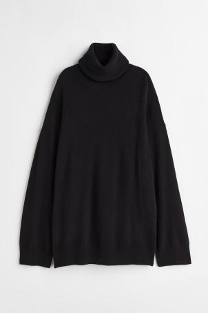 cashmere polo-neck jumper