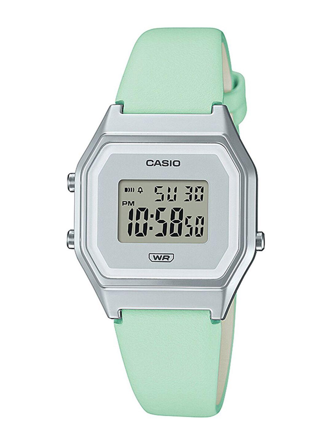 casio unisex dial & wrap around straps water resistant digital watch d286