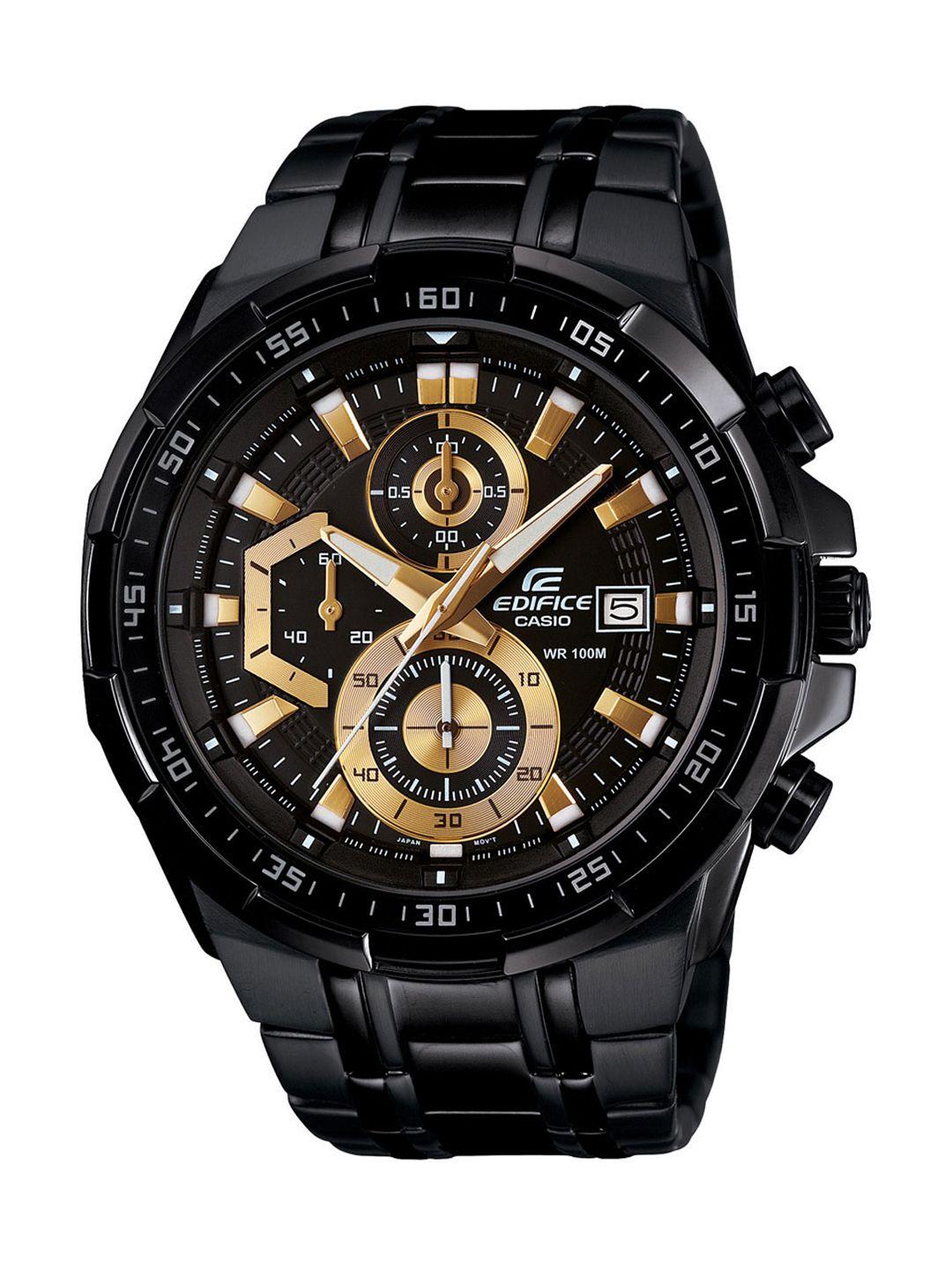 casio edifice men black dial chronograph watch efr-539bk-1avudf - ex187