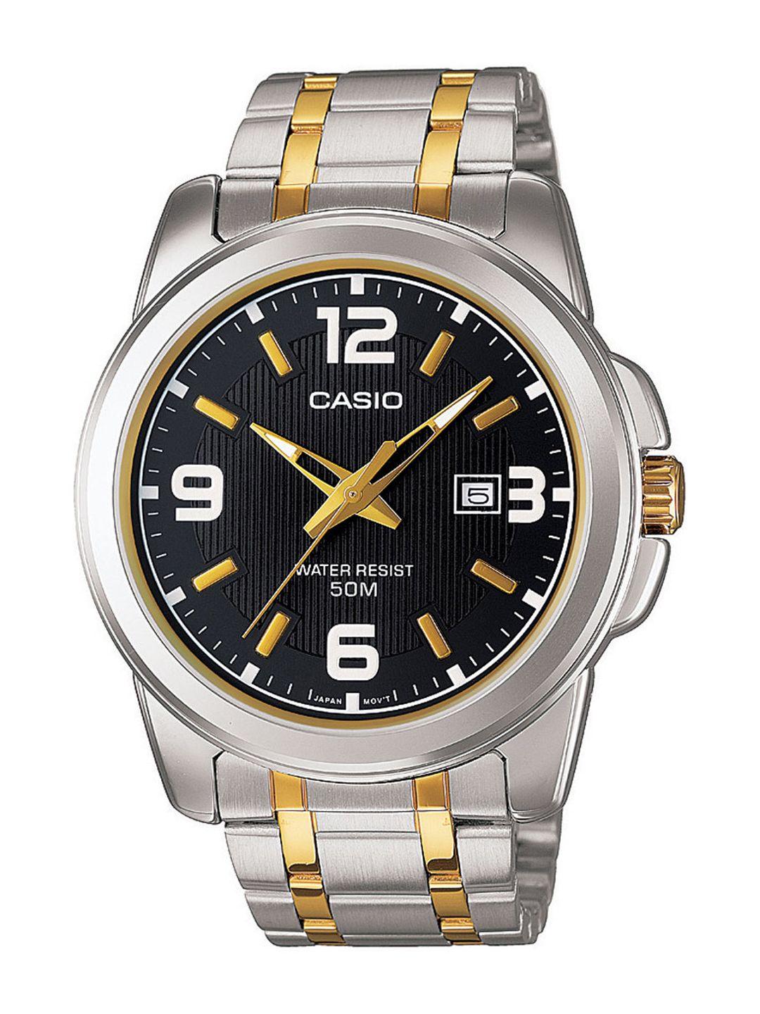 casio enticer men black analogue watch a777 mtp-1314sg-1avdf