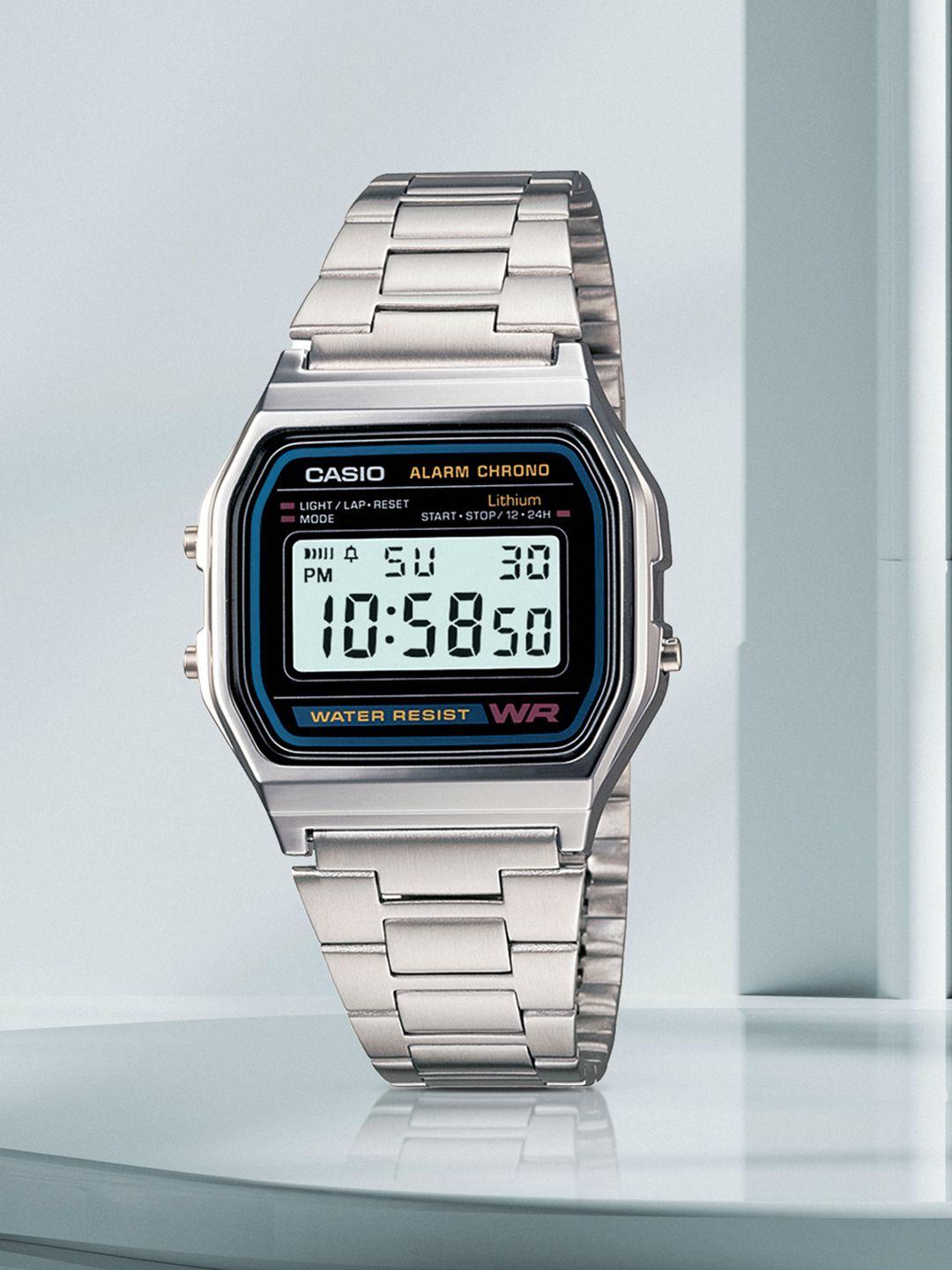 casio men vintage silver dial men vintage watch a-158wa-1q - d011