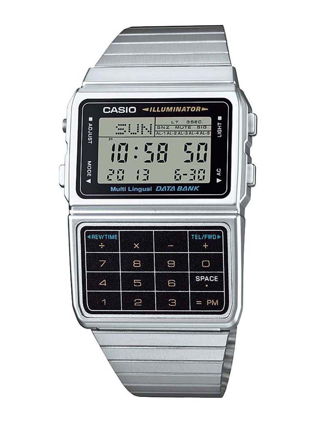 casio patterned dial & bracelet straps digital chronograph watch db39 dbc-611-1df