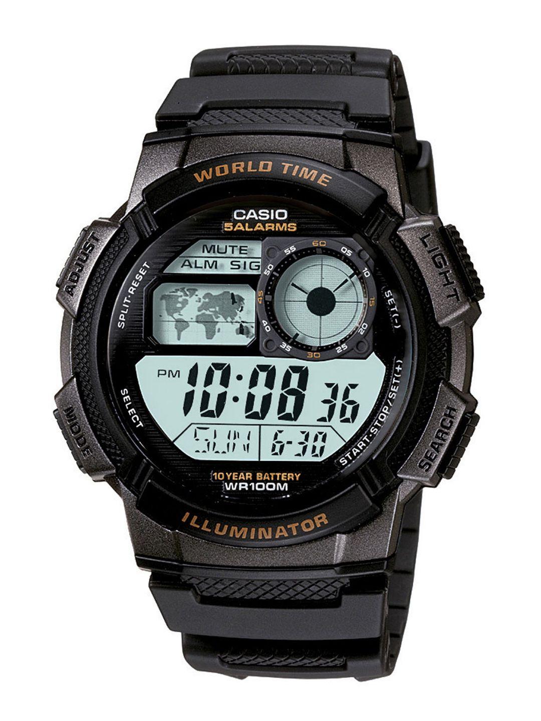 casio youth digital men black digital watch d080 ae-1000w-1avdf