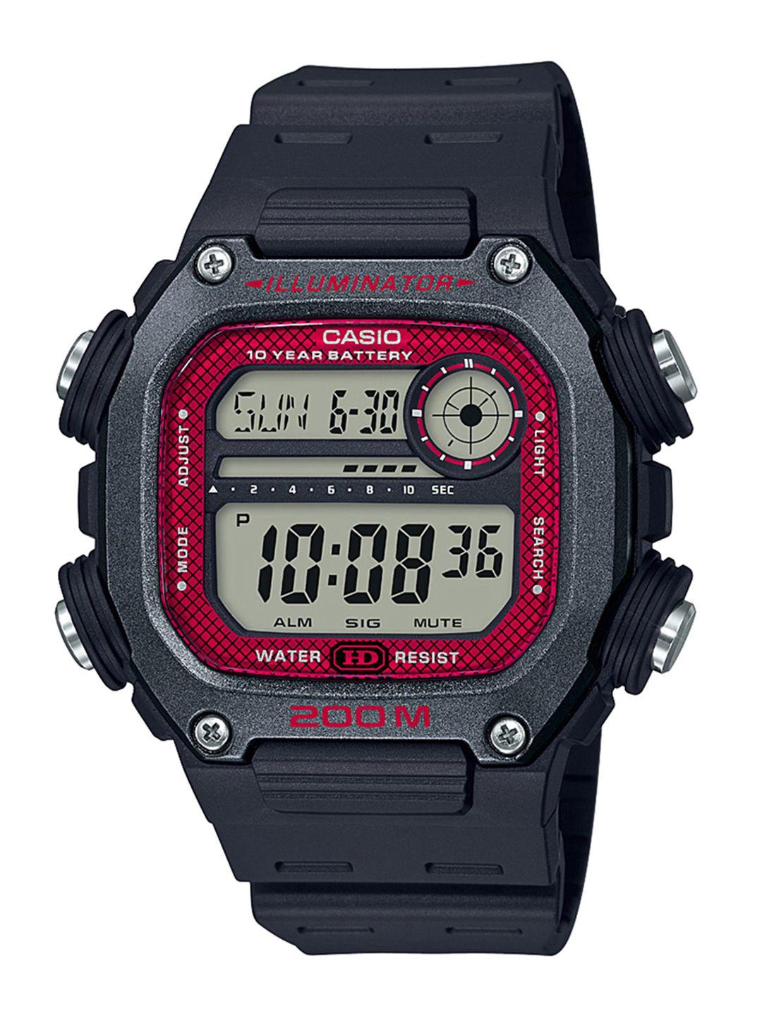 casio youth digital women red digital watch i117 dw-291h-1bvdf