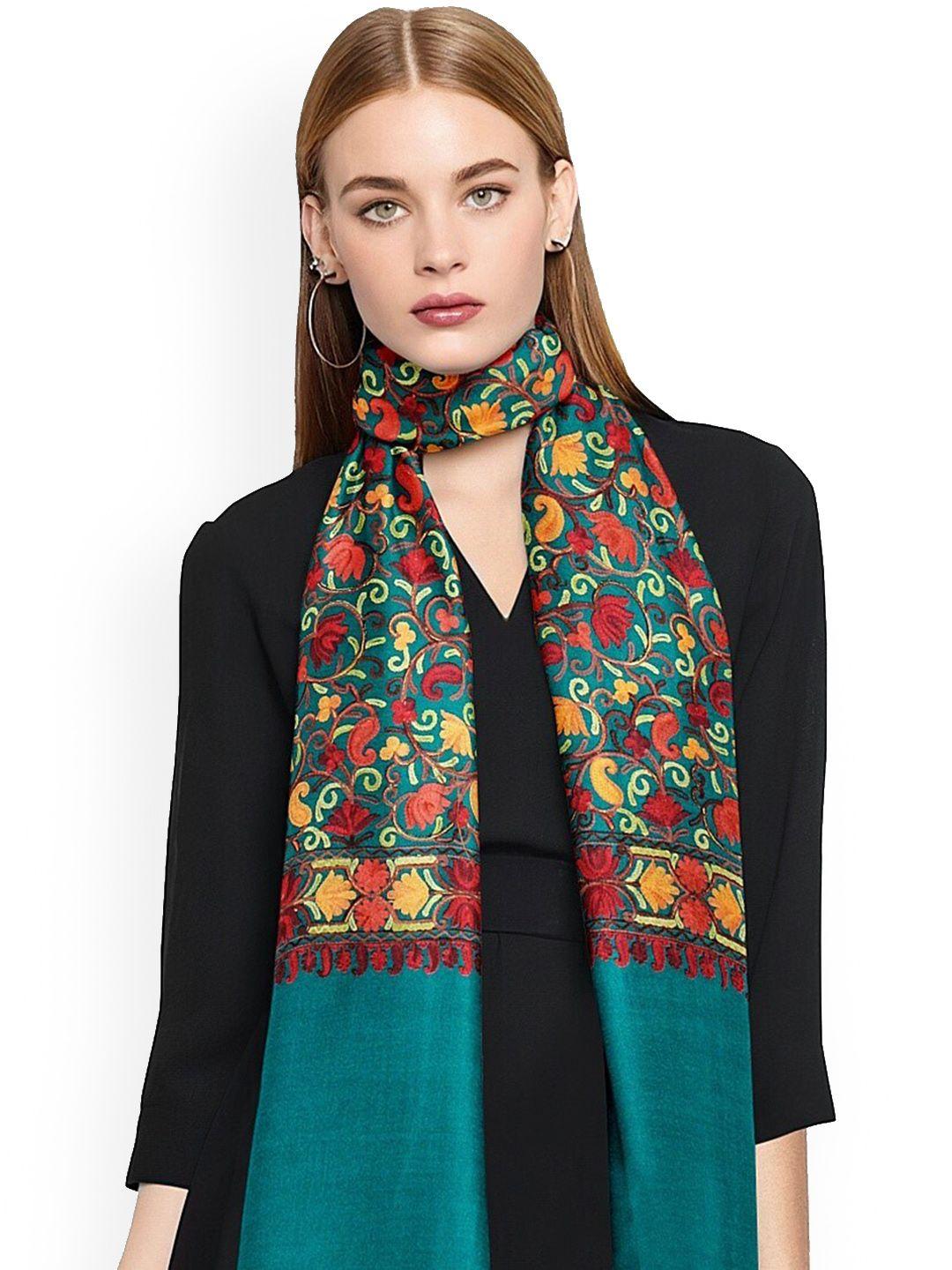 casmir floral embroidered shawl