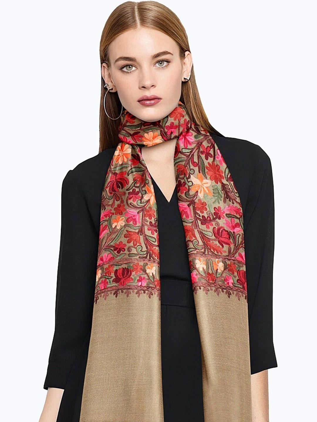 casmir floral embroidered stole
