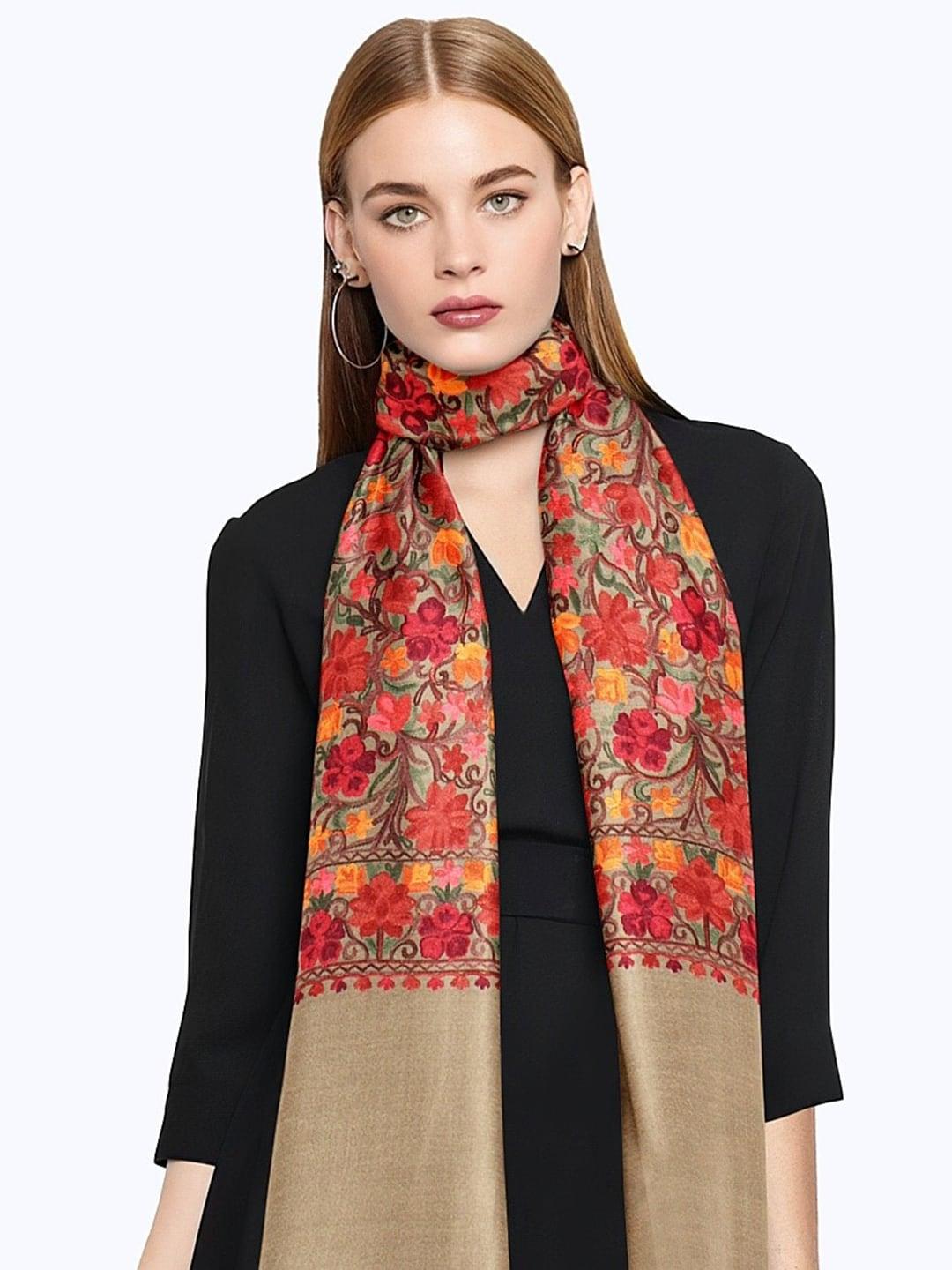 casmir floral embroidered stole