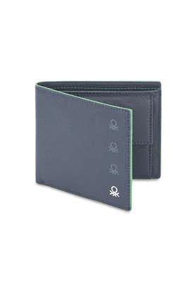 caspian leather casual global coin wallet - navy
