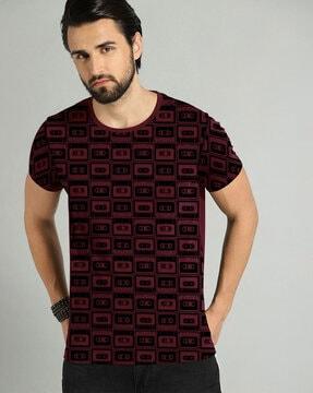 cassette print slim fit t-shirt