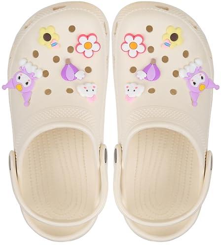 cassiey comfortable lightweight clogs slipper sandal for women's and girls- cream, 7 uk