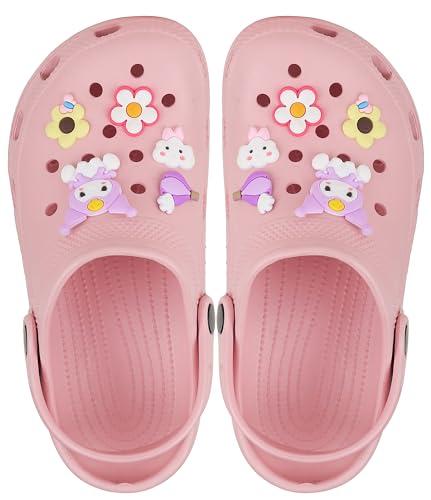 cassiey comfortable lightweight clogs slipper sandal for women's and girls- pink