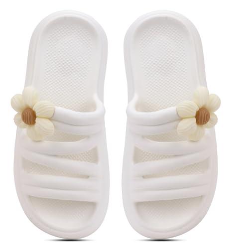 cassiey fashionable comfortable lightweight slipper, outdoor eva slipper for women- white