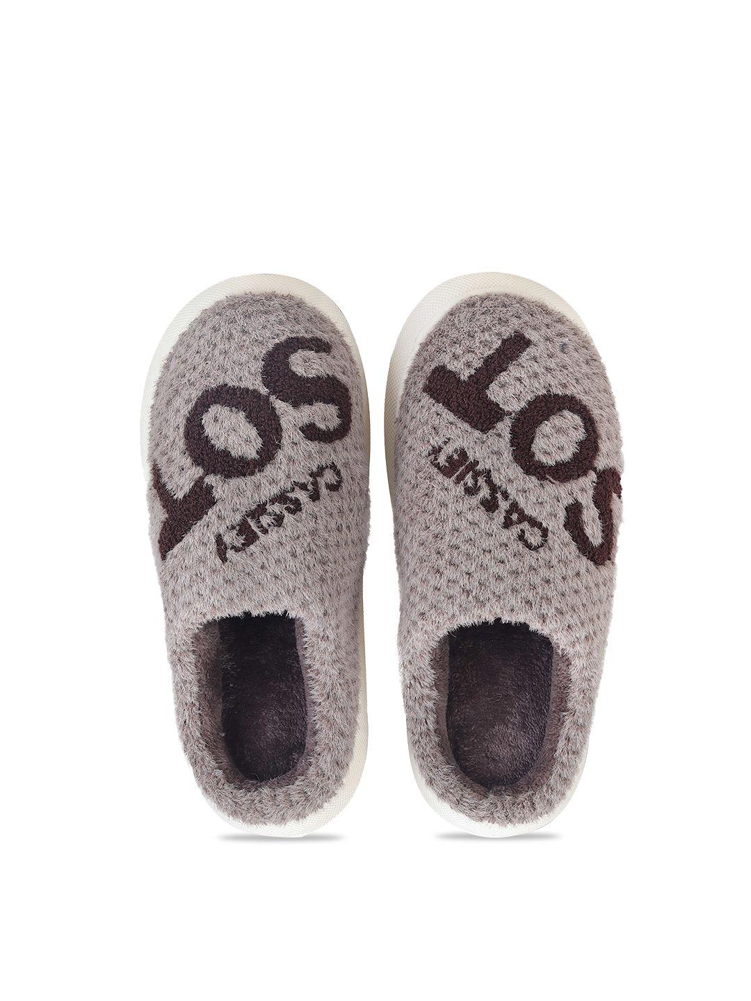 cassiey men printed fur room slippers