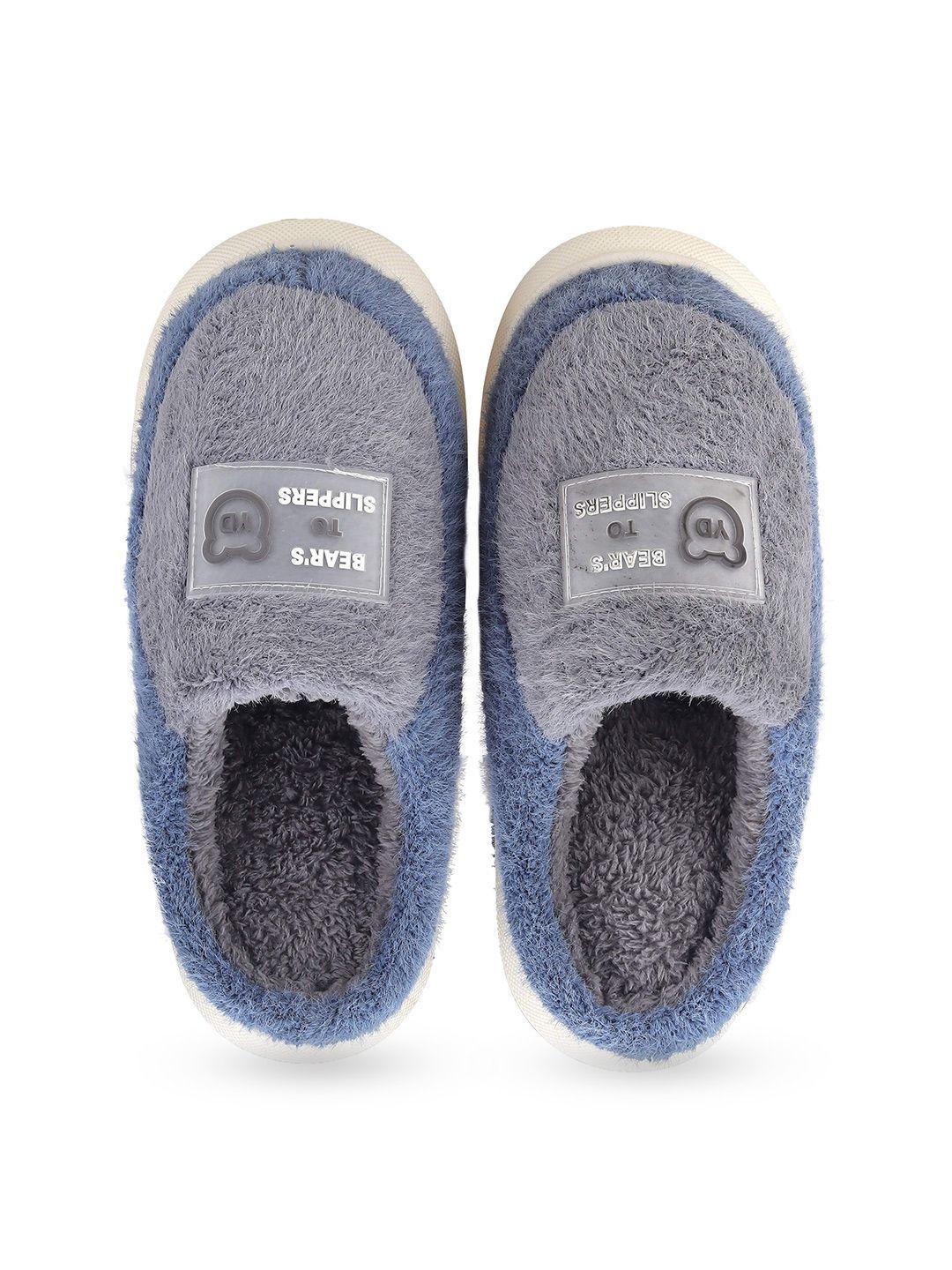 cassiey men winter warm fur room slippers