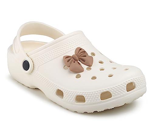 cassiey women's cream clogs - 5-6 uk