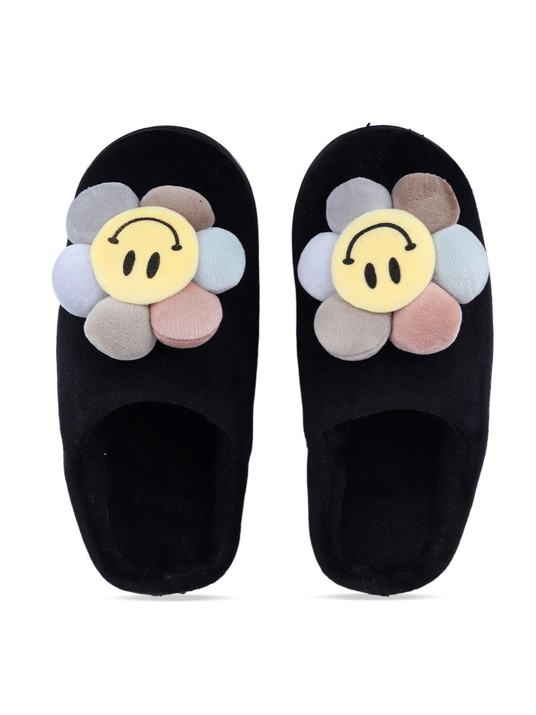 cassiey women black & blue room slippers