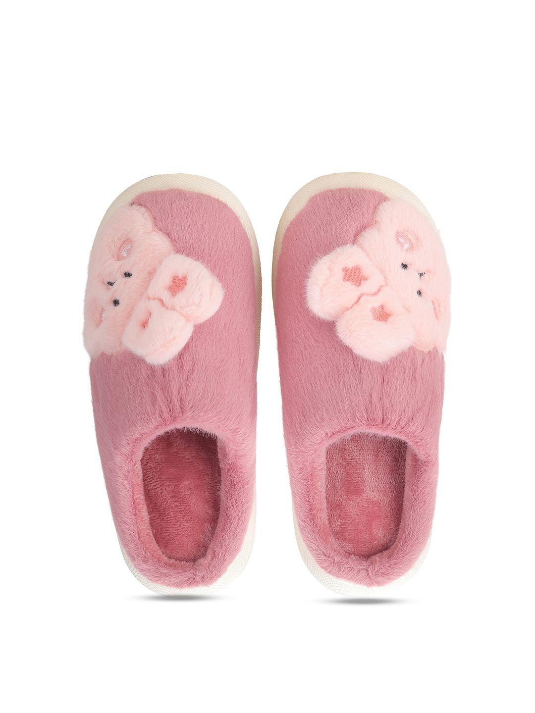 cassiey women peach-coloured & white room slippers