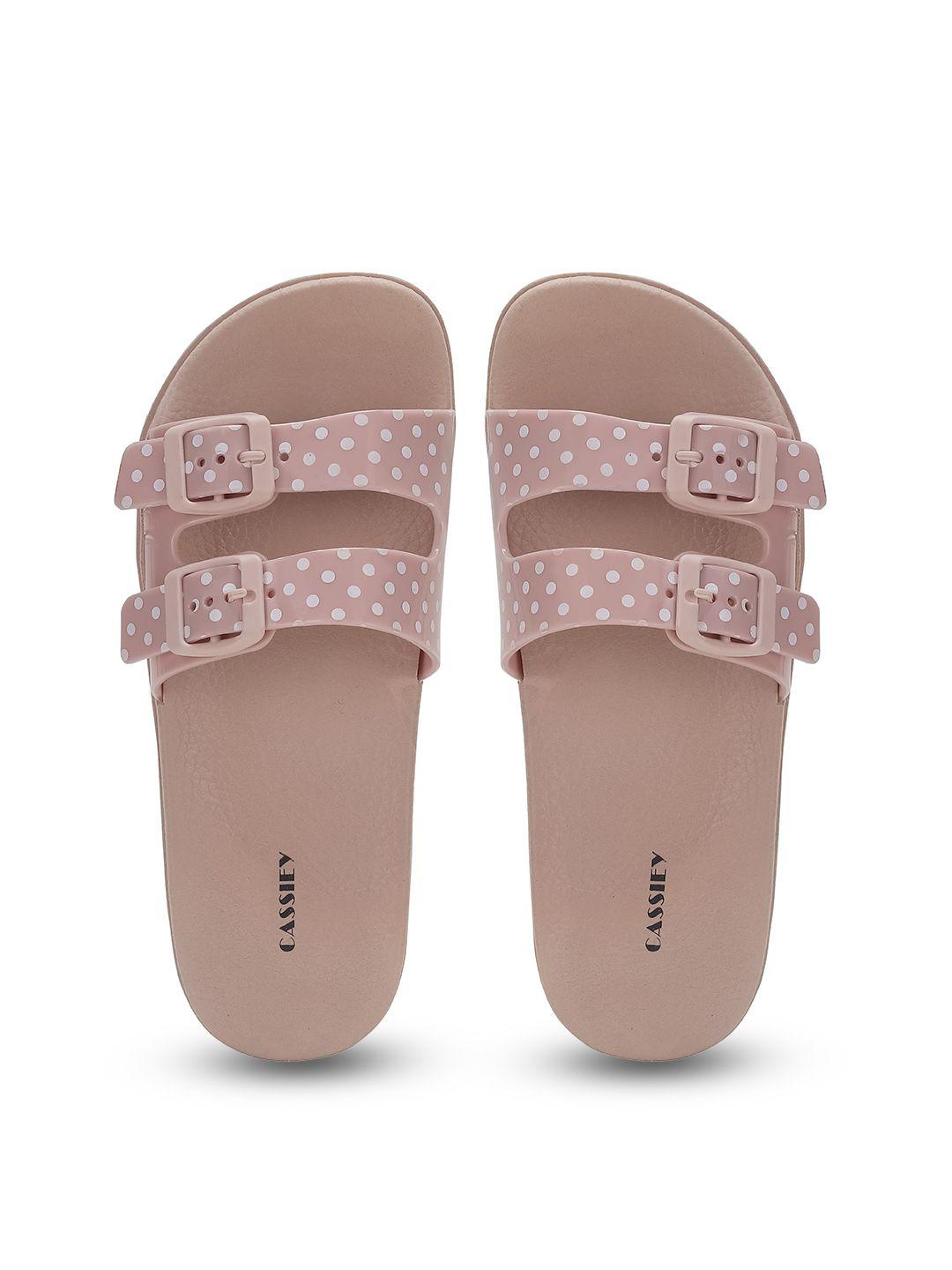 cassiey women printed rubber sliders